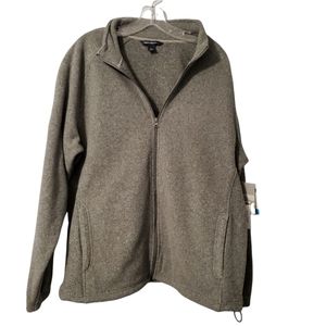 Urban Frontier Men's Gray Polar Fleece Jacket Size Large